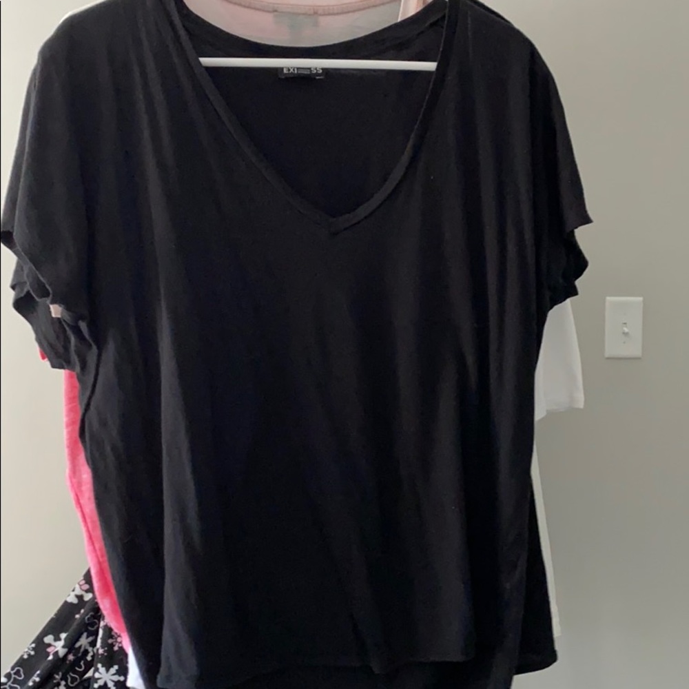 Express burn V neck shirt